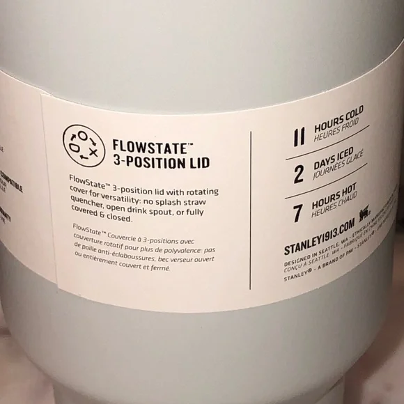 ✨NWT✨ Stanley Quencher H2.0 FlowState Tumbler 40oz (Fog) - Picture 14 of 17